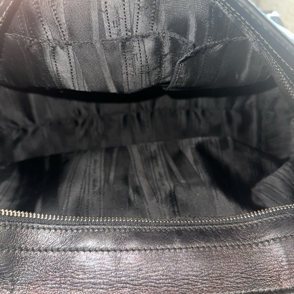 Salvatore Ferragamo Black Patent Leather Sofia Gancini Satchel - Picture 15 of 16